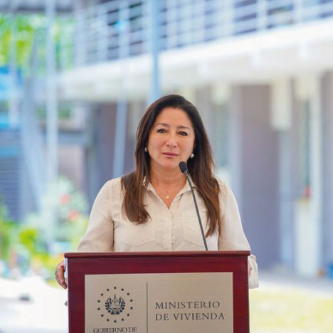 Imagen de Ministra en conferencia